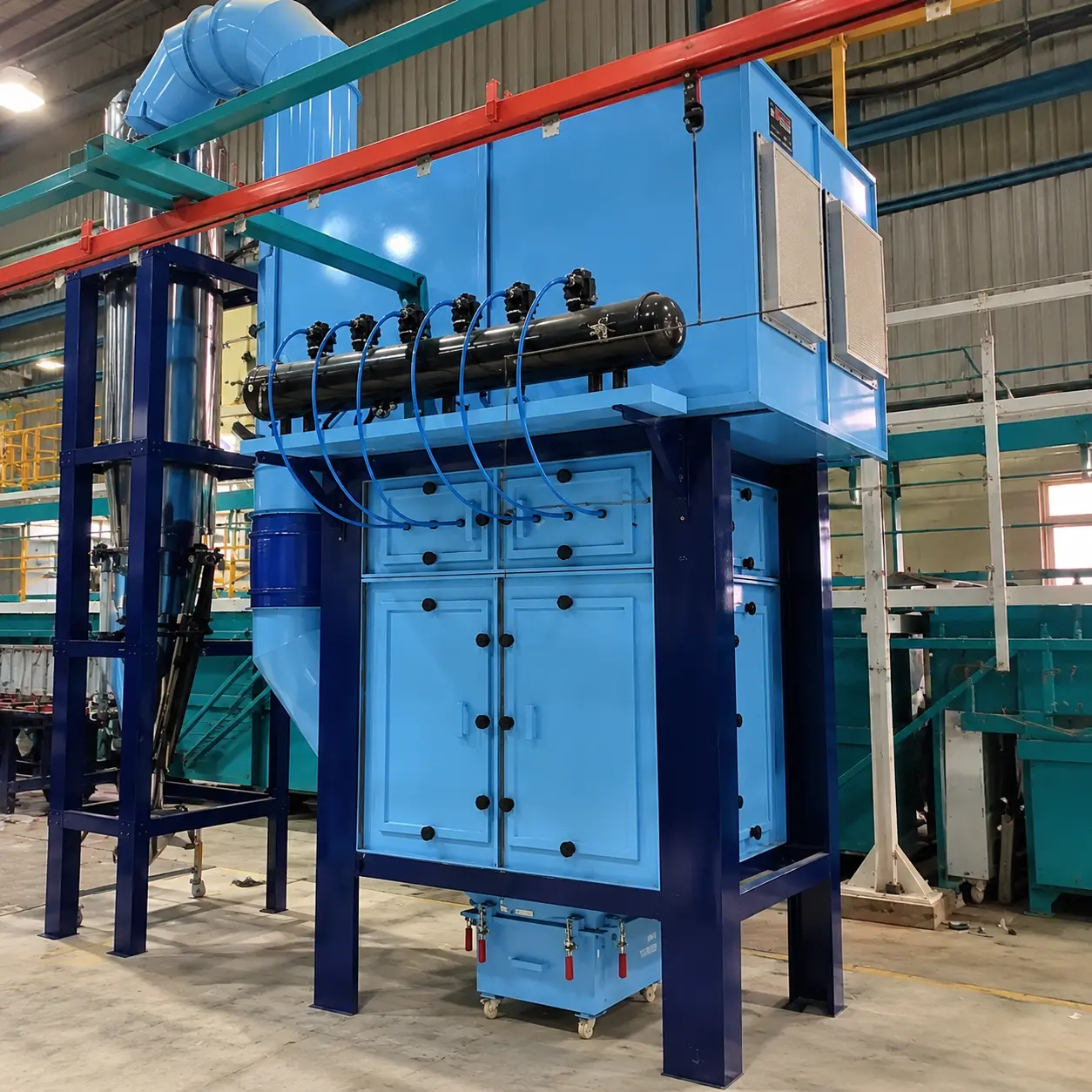 powder coating booth(cyclone after cose filter)