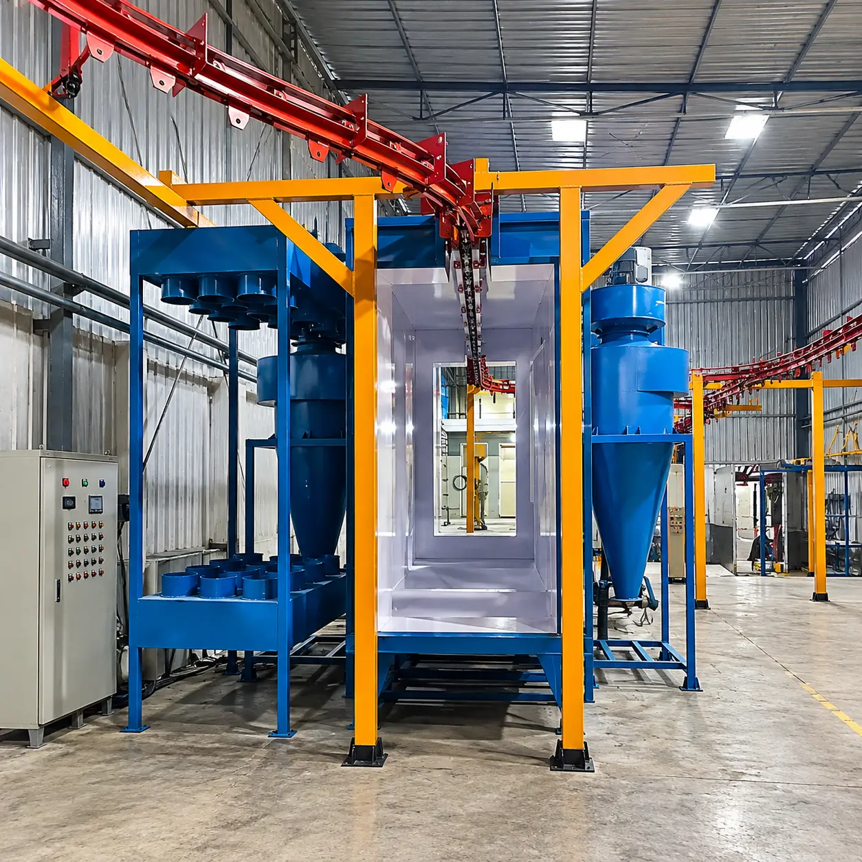 Powder Coating Booth Back to Back